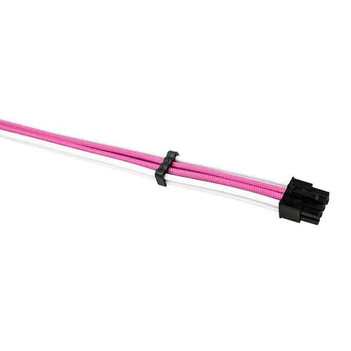 1stPlayer set de cabluri prelungitoare Custom Modding Cable Kit roz/alb - ATX24P, EPS, PCI-e - PKW-001 - 6