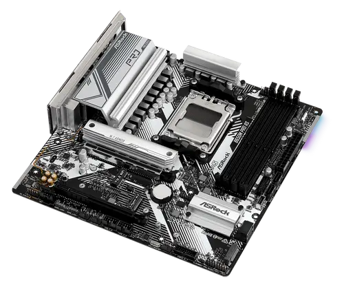 ASROCK MB Desktop B650M PRO RS, AM5, 4x DDR5, 1x PCIe 4.0 x16, 1x PCIe 3.0 x16, 1x Blazing M.2(PCIe Gen5x4), 1x Hyper M.2, 4x SATA3, RAID 0, 1, 10, 7.1 CH HD Audio, 1x HDMI, 1x DP, 2.5G LAN, 6x USB 3.2, 8x USB 2.0, 2x USB-C, mATX - image 2