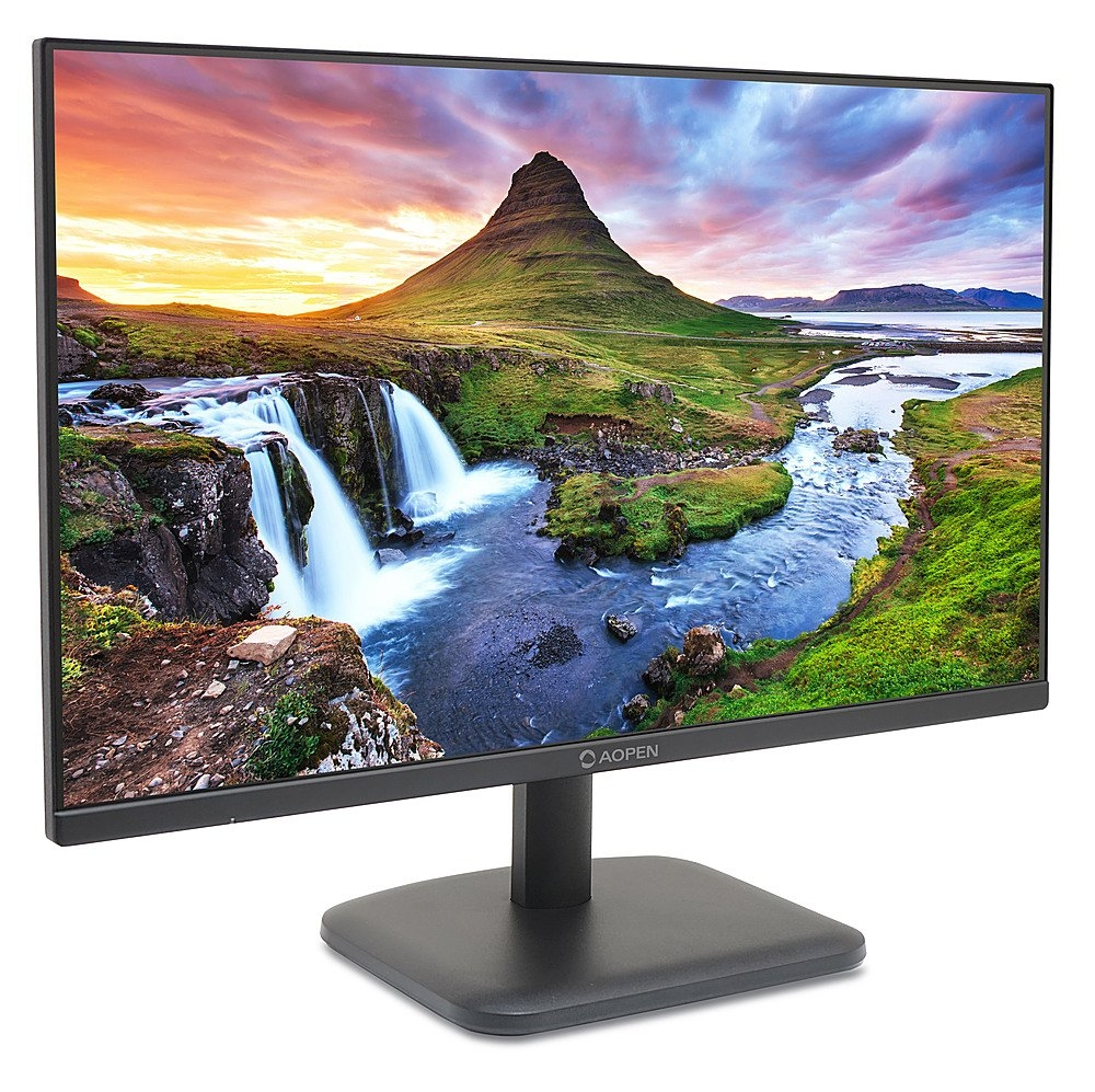 Монитор, Aopen powered by Acer 24CL1YEbmix, 23.8'', IPS FHD (1920x1080) LED, 250nit, 1ms TVR, ZeroFrame, 100Hz FreeSync, sRGB 99%, Flicker-less, 1000:1 ACM, HDMI, VGA, Tilt, Vesa, BluelightShield, Speakers, Black - image 1