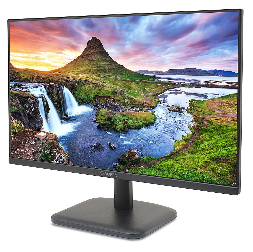 Монитор, Aopen powered by Acer 24CL1YEbmix, 23.8'', IPS FHD (1920x1080) LED, 250nit, 1ms TVR, ZeroFrame, 100Hz FreeSync, sRGB 99%, Flicker-less, 1000:1 ACM, HDMI, VGA, Tilt, Vesa, BluelightShield, Speakers, Black - image 2