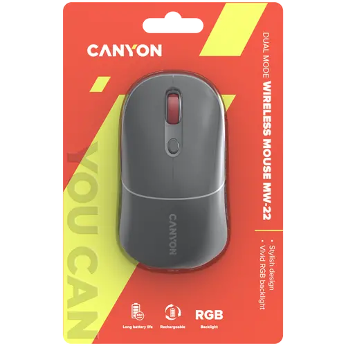 CANYON mouse MW-22 2in1 BT/ Wireless Dark Grey - image 5