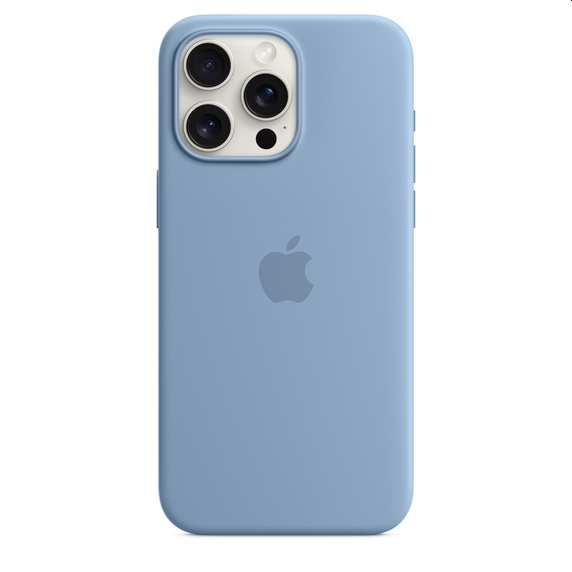 Калъф, Apple iPhone 15 Pro Max Silicone Case with MagSafe - Winter Blue - image 2