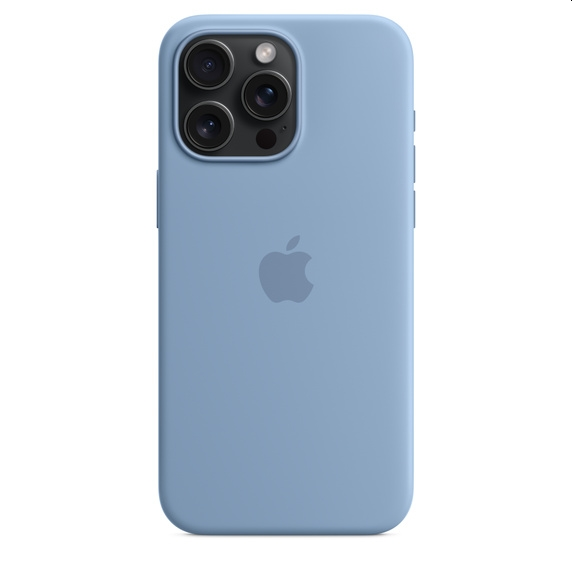 Калъф, Apple iPhone 15 Pro Max Silicone Case with MagSafe - Winter Blue - image 3