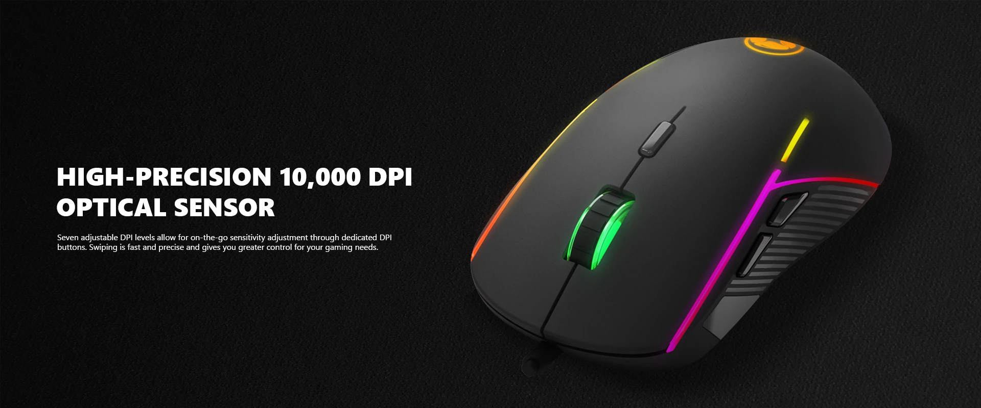 Marvo геймърска мишка Gaming Mouse G924 RGB - 10000dpi, 1000Hz, programmable - image 4