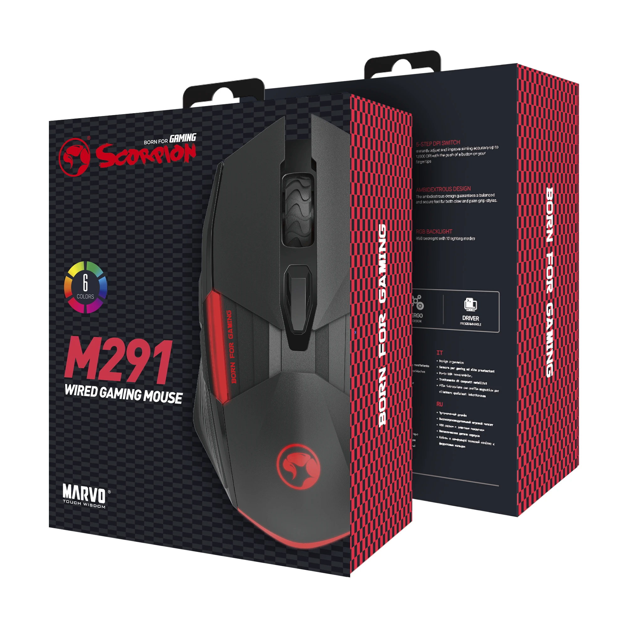 Marvo геймърска мишка Gaming Mouse M291 - 6400dpi - image 7