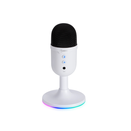 Marvo Геймърски микрофон Gaming USB Microphone - MIC-06 White - USB, RGB