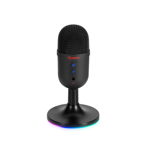 Marvo Геймърски микрофон Gaming USB Microphone - MIC-06 Black - USB, RGB
