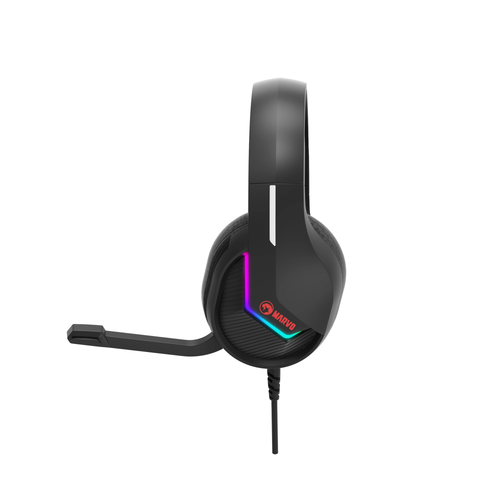 Marvo геймърски слушалки Gaming Headphones H8618 Black - 50mm, USB, RGB - image 1