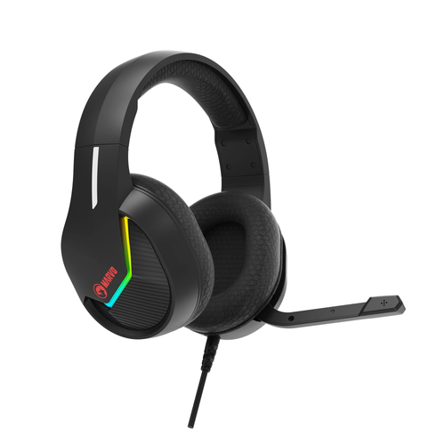 Marvo геймърски слушалки Gaming Headphones H8618 Black - 50mm, USB, RGB - image 4