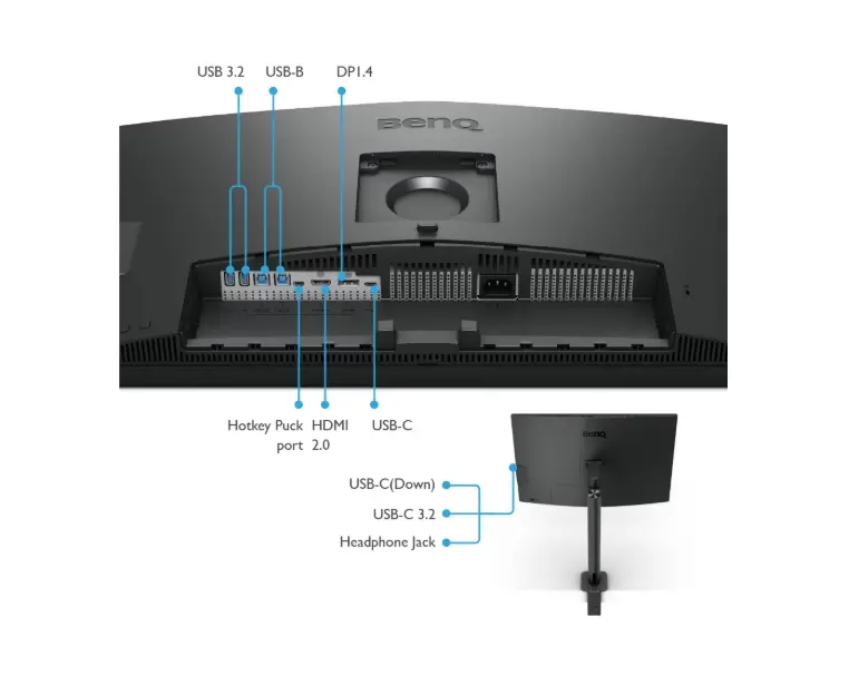 Монитор, BenQ PD3205UA 31.5W LED MONITOR PD3205UA DARK GREY - image 4