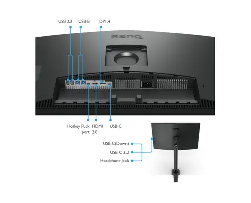 Монитор, BenQ PD3205UA 31.5W LED MONITOR PD3205UA DARK GREY - image 4