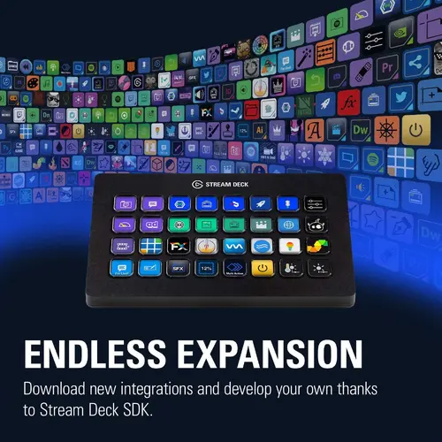 Controler Elgato Stream Deck, 32 butoane LCD, negru - 3