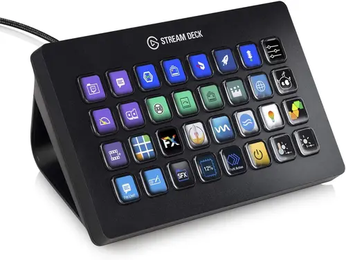 Controler Elgato Stream Deck, 32 butoane LCD, negru - 1