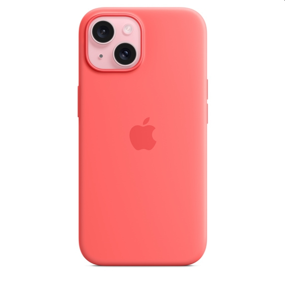 Калъф, Apple iPhone 15 Silicone Case with MagSafe - Guava - image 1