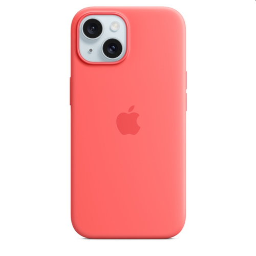 Калъф, Apple iPhone 15 Silicone Case with MagSafe - Guava