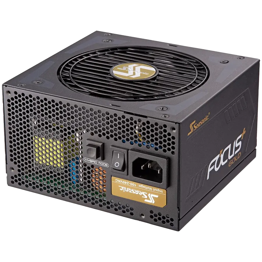 Seasonic Focus GX-850 Gold, 80 PLUS GOLD, 120mm FDB Fan, Fully Modular, 10 Years Warranty, (1FX85GFRT3A31X)