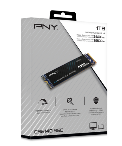 Твърд диск, PNY SSD CS2140 M.2 GEN4 1TB - image 1