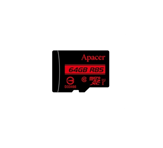 Памет, Apacer 64GB microSDXC Class 10 UHS-I (1 adapter) - image 1