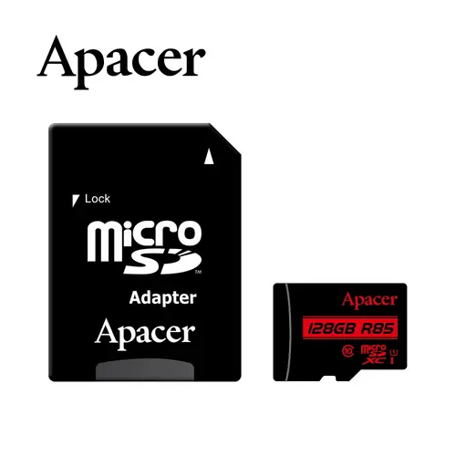 Памет, Apacer 128GB microSDXC Class 10 UHS-I (1 adapter) - image 2