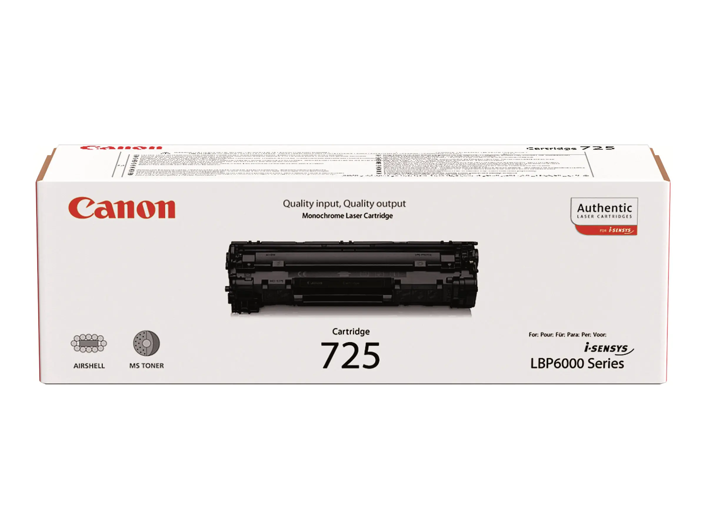 CANON CRG-725 toner cartridge black standard capacity 1.600 pages 1-pack