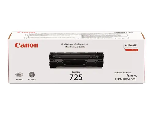 CANON CRG-725 toner cartridge black standard capacity 1.600 pages 1-pack - image 1