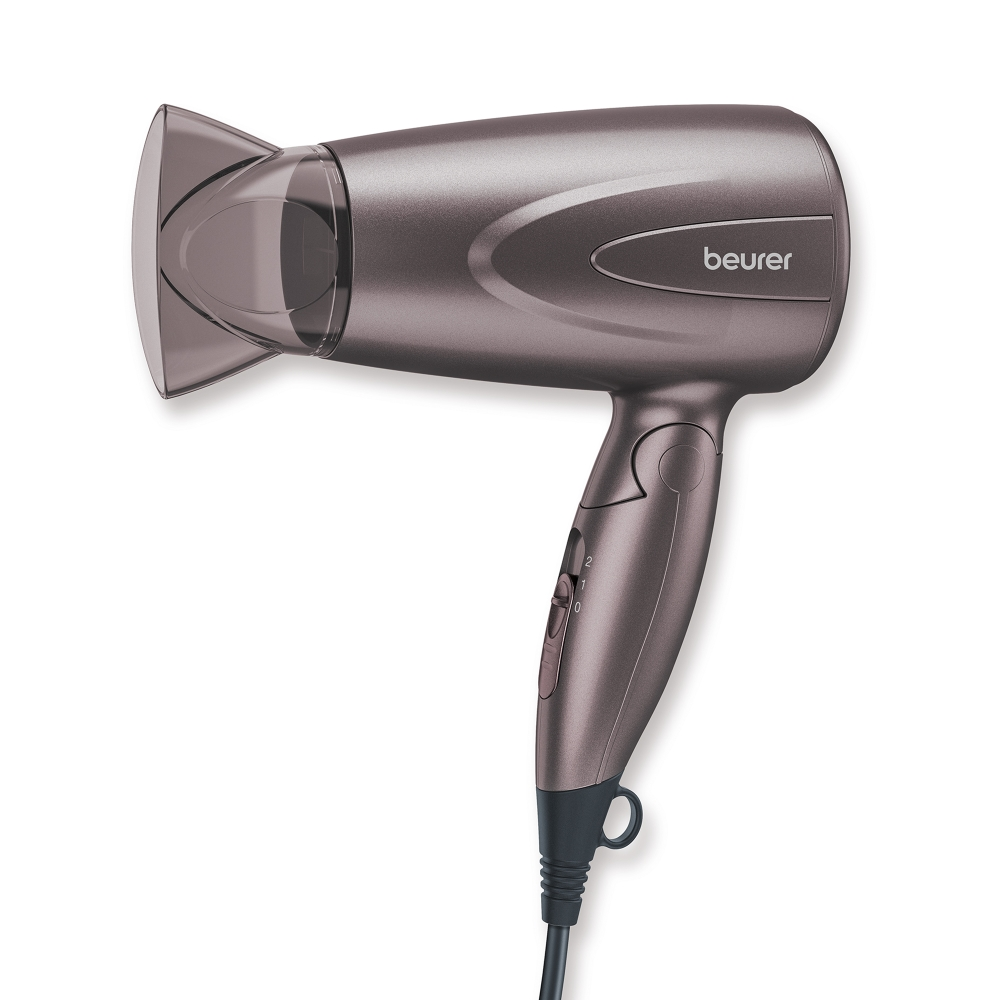 Сешоар, Beurer HC 17 Hair dryer, 1 300 W, ergonomic folding handle, 2 heat settings, 2 blower settings, slim professional nozzle, overheating protection