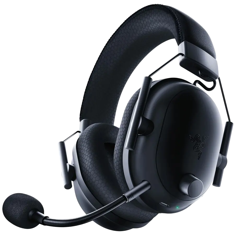 BlackShark V2 Pro (2023) - Negru, Căști gaming wireless, Razer TriForce Titanium Driver 50 mm, Pernițe ovale pentru urechi, Microfon detașabil Super