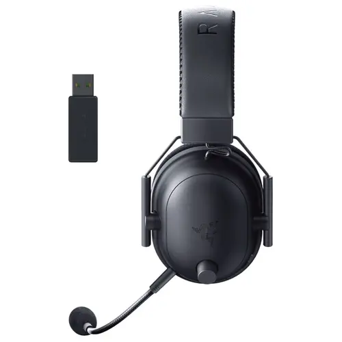 BlackShark V2 Pro (2023) - Black, Wireless Gaming Headset, Razer TriForce Titanium Driver 50 mm, Oval Ear Cushions, Detachable Super Wideband microphone, THX Spatial Audio, Type A Wireless (2.4 GHz), Bluetooth 5.2 - image 4