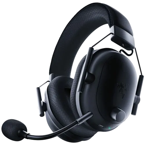 BlackShark V2 Pro (2023) - Black, Wireless Gaming Headset, Razer TriForce Titanium Driver 50 mm, Oval Ear Cushions, Detachable Super Wideband microphone, THX Spatial Audio, Type A Wireless (2.4 GHz), Bluetooth 5.2