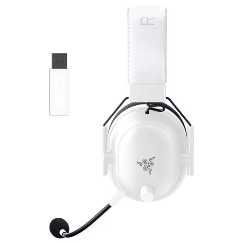 BlackShark V2 Pro (2023) - White, Wireless Gaming Headset, Razer TriForce Titanium Driver 50 mm, Oval Ear Cushions, Detachable Super Wideband microphone, THX Spatial Audio, Type A Wireless (2.4 GHz), Bluetooth 5.2 - image 3