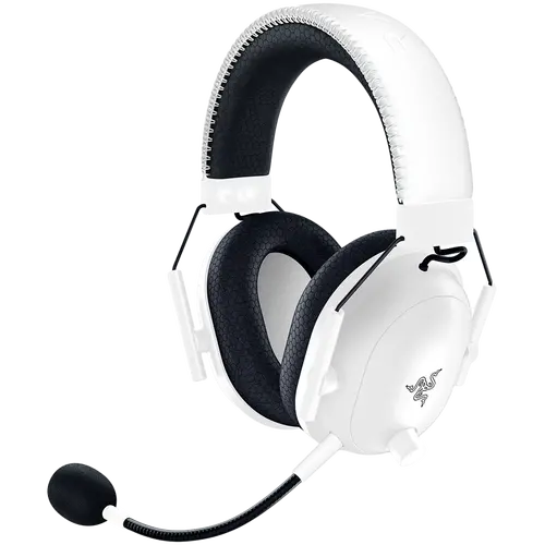 BlackShark V2 Pro (2023) - White, Wireless Gaming Headset, Razer TriForce Titanium Driver 50 mm, Oval Ear Cushions, Detachable Super Wideband microphone, THX Spatial Audio, Type A Wireless (2.4 GHz), Bluetooth 5.2