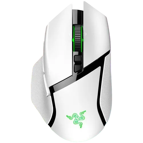 Razer Basilisk V3 Pro White, Wireless Gaming Mouse, True 30000 dpi, Focus Pro 30K Optical Sensor, Gen-3 Optical Mouse Switches, 11 programmable buttons, Razer Speedflex Cable USB Type C, 90-million Clicks