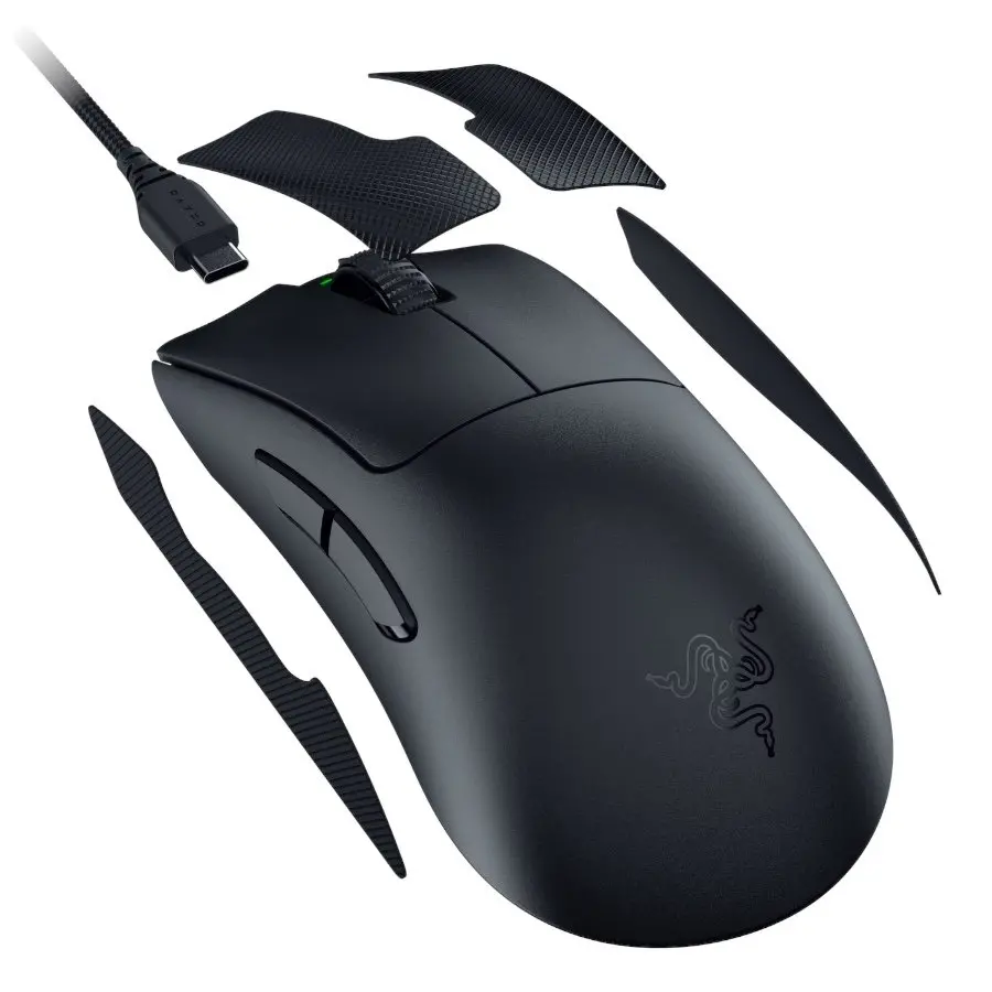 Razer DeathAdder V3 Pro Μαύρο, Ασύρματο gaming ποντίκι, True 30000 dpi, οπτικός αισθητήρας Focus Pro 30K, οπτικοί διακόπτες ποντικιού 3ης γενιάς - image 3