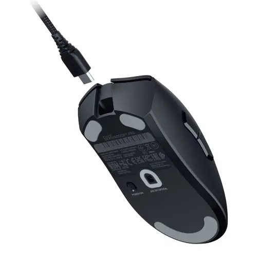 Razer DeathAdder V3 Pro Black, Wireless Gaming Mouse, True 30000 dpi, Focus Pro 30K Optical Sensor, Gen-3 Optical Mouse Switches, 5 programmable buttons, Razer Speedflex Cable USB Type C, 90-million Clicks - image 4