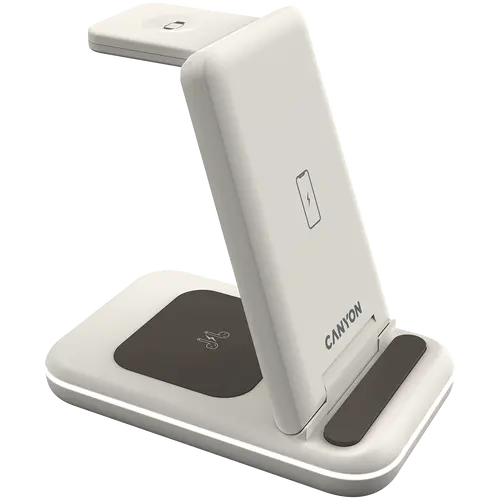 CANYON wireless charger WS-304 15W 3in1 Cosmic Latte - image 3