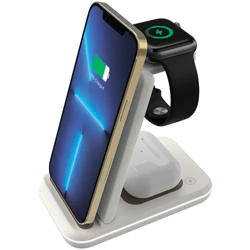 CANYON wireless charger WS-304 15W 3in1 Cosmic Latte