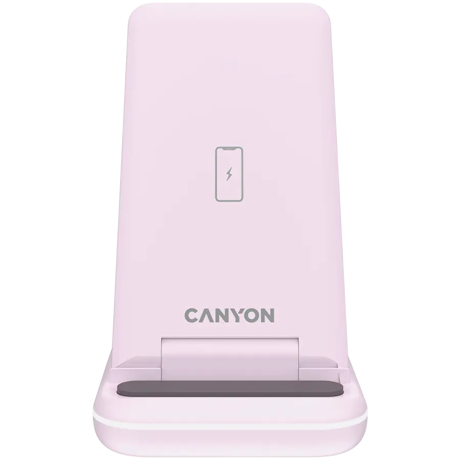 CANYON wireless charger WS-304 15W 3in1 Iced Pink - image 2