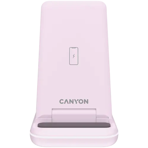 CANYON wireless charger WS-304 15W 3in1 Iced Pink - image 2