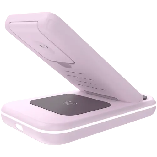 CANYON wireless charger WS-304 15W 3in1 Iced Pink - image 4