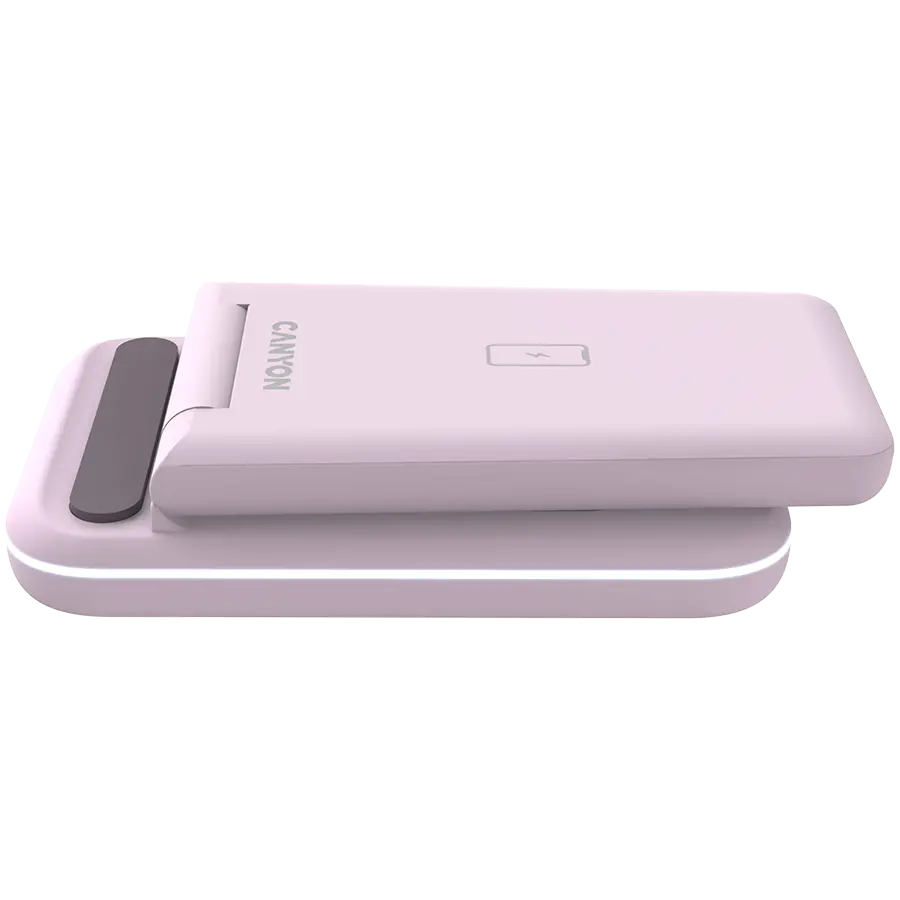 CANYON wireless charger WS-304 15W 3in1 Iced Pink - image 5