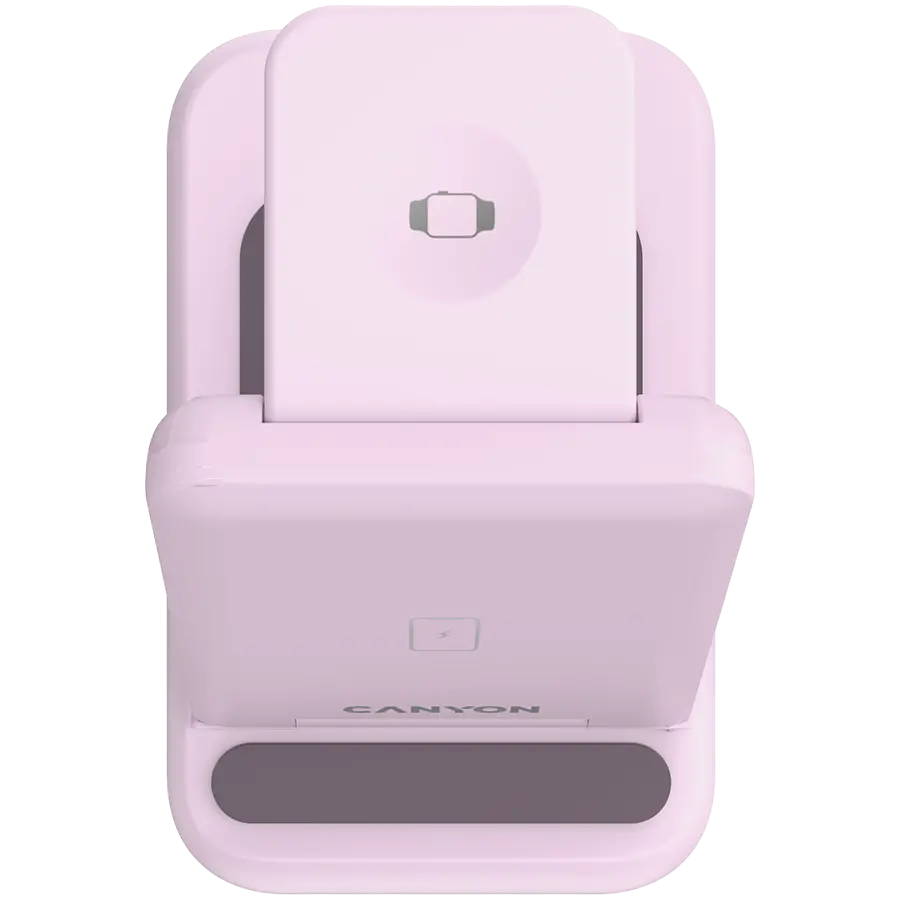 CANYON wireless charger WS-304 15W 3in1 Iced Pink - image 6