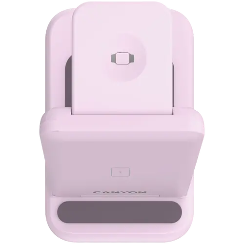 CANYON wireless charger WS-304 15W 3in1 Iced Pink - image 6