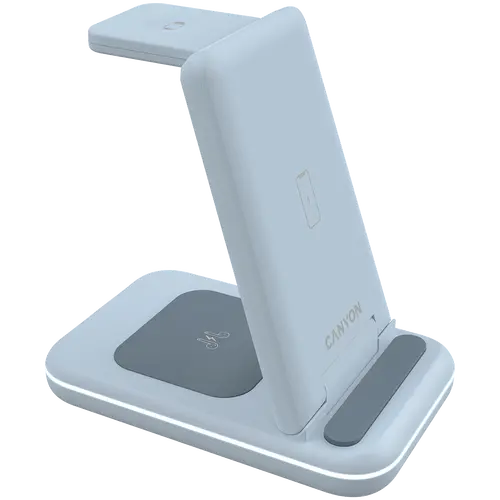 CANYON wireless charger WS-304 15W 3in1 Blue - image 3