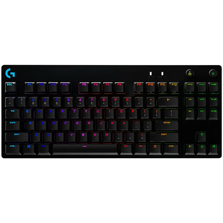 Клавиатура, Logitech G PRO X TKL LIGHTSPEED Gaming Keyboard - BLACK - US INT'L - 2.4GHZ/BT - N/A - EMEA28-935 - TACTILE