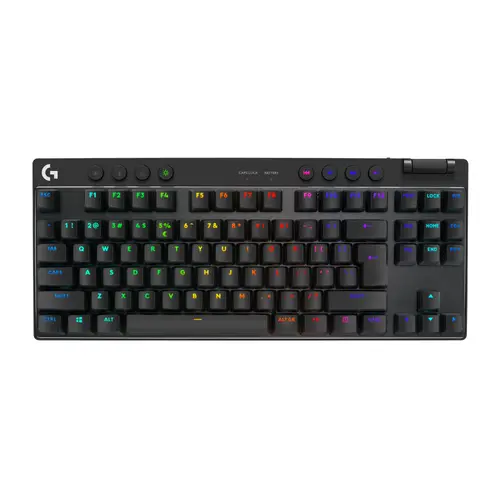 Клавиатура, Logitech G PRO X TKL LIGHTSPEED Gaming Keyboard - BLACK - US INT'L - 2.4GHZ/BT - N/A - EMEA28-935 - TACTILE