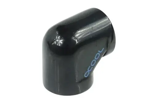 Σύνδεσμος L Alphacool HF, Θηλυκό σπείρωμα G1/4 - G1/4, 90°, Μαύρο ματ - 3