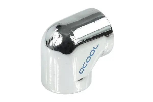 L-конектор Alphacool HF, Вътрешна резба G1/4 - G1/4, 90°, Хром - image 1