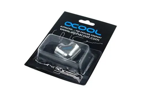 L-конектор Alphacool HF, Вътрешна резба G1/4 - G1/4, 90°, Хром - image 2