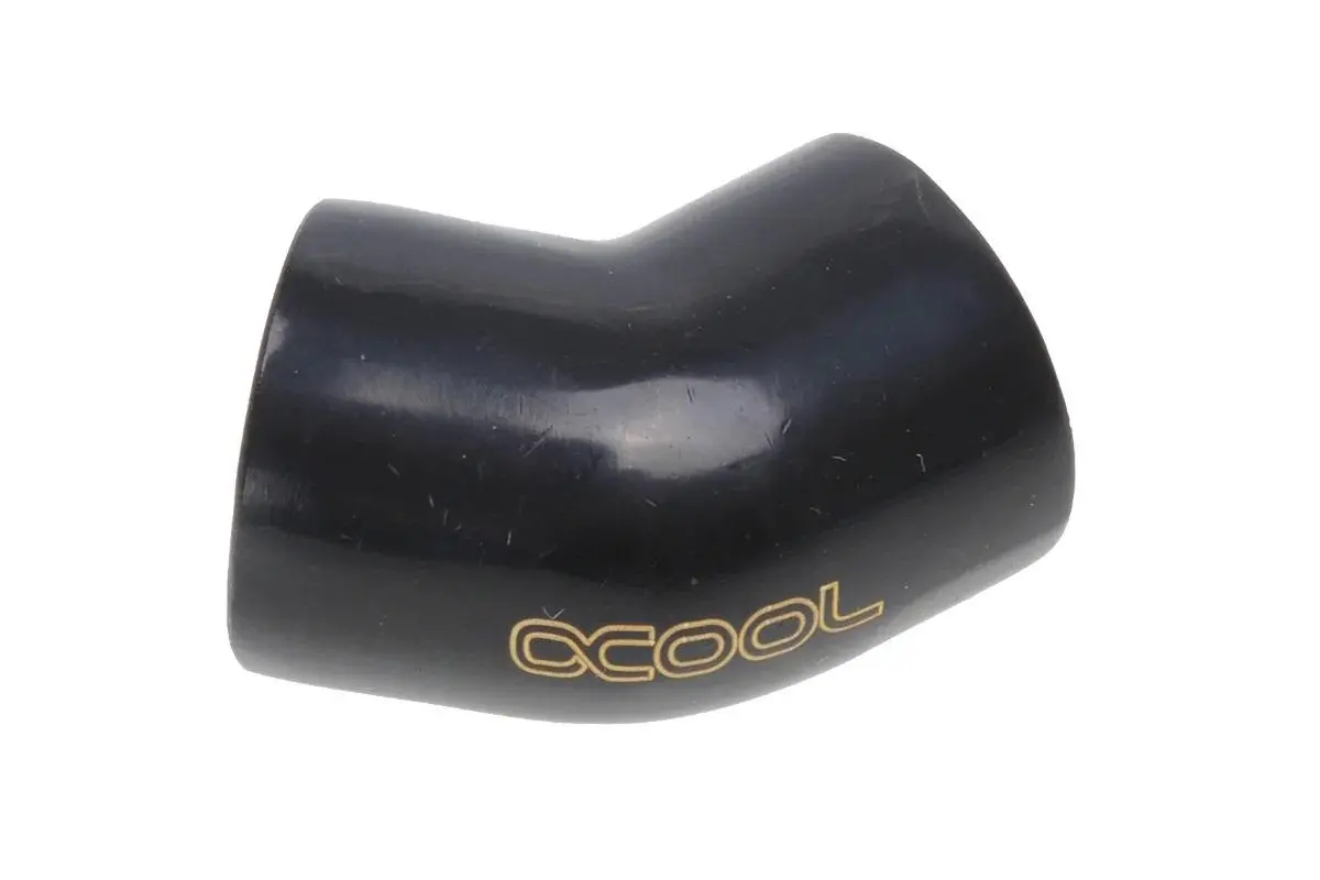 Σύνδεσμος L Alphacool HF, Θηλυκό σπείρωμα G1/4 - G1/4, 45°, Μαύρο ματ