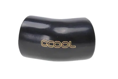 Σύνδεσμος L Alphacool HF, Θηλυκό σπείρωμα G1/4 - G1/4, 45°, Μαύρο ματ - 2